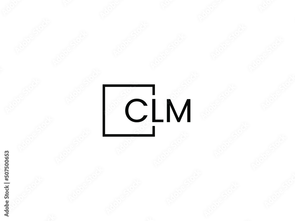 Fototapeta premium CLM Letter Initial Logo Design Vector Illustration 