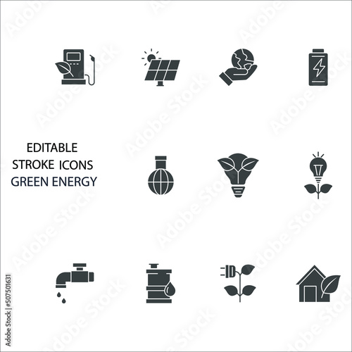 energy icons set . energy pack symbol vector elements for infographic web