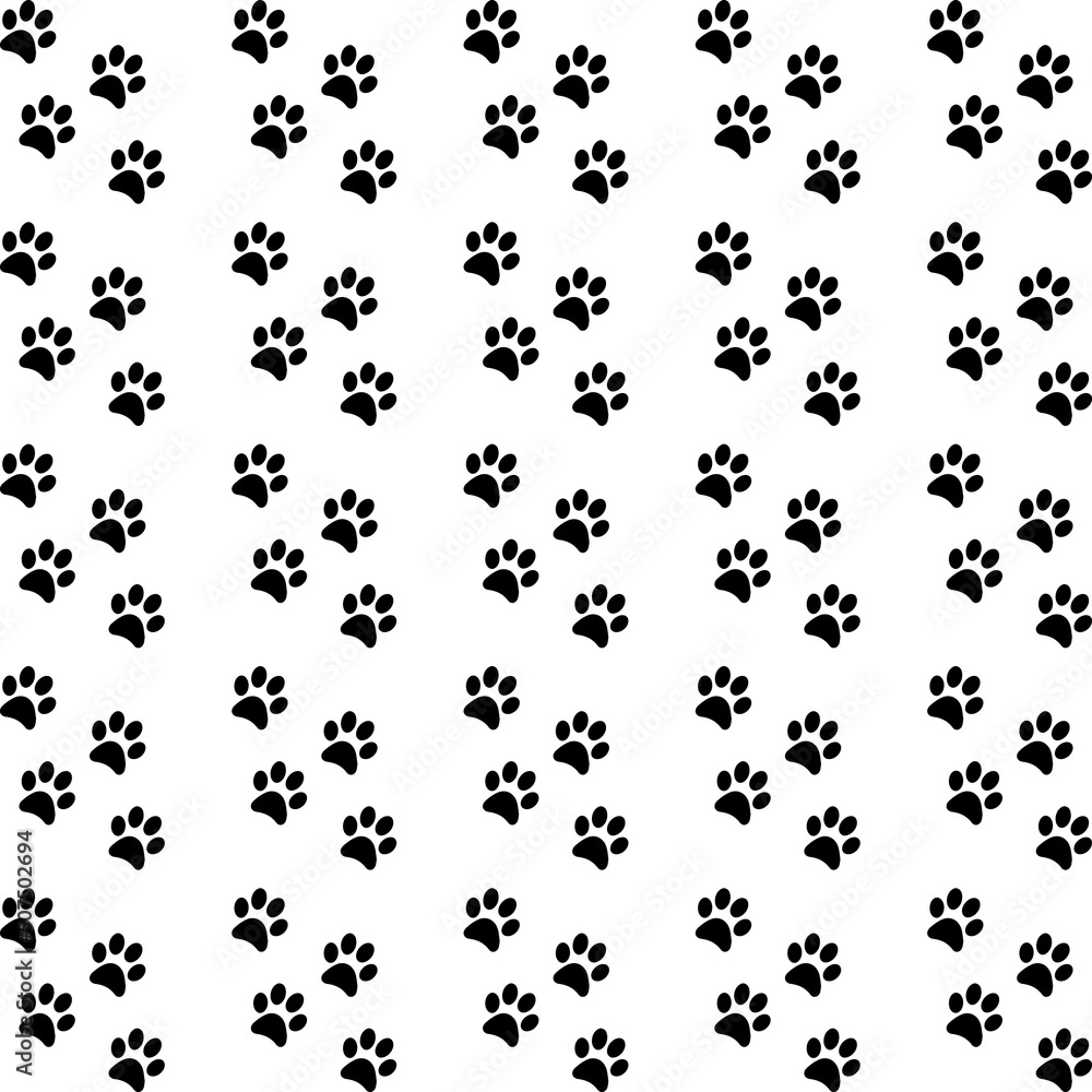 patterns design with animal footprints shape. wallpaper repeat and seamless