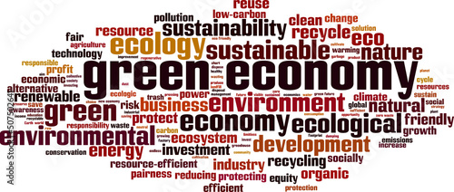 Green economy word cloud