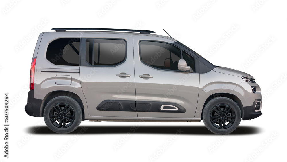 Citroen Berlingo van, side view isolated on white background, 4 February  2021, Thessaloniki, Greece Stock Photo | Adobe Stock