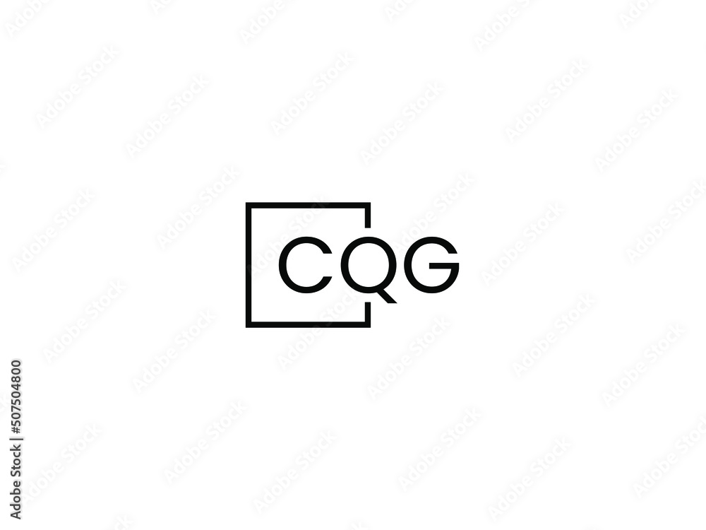 CQG Letter Initial Logo Design Vector Illustration CQG Letter Initial Logo Design Vector Illustration