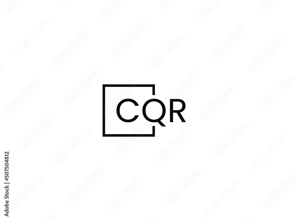 CQR Letter Initial Logo Design Vector Illustration CQR Letter Initial Logo Design Vector Illustration