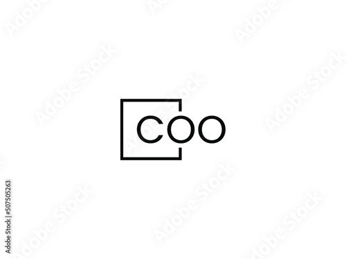 COO Letter Initial Logo Design Vector Illustration