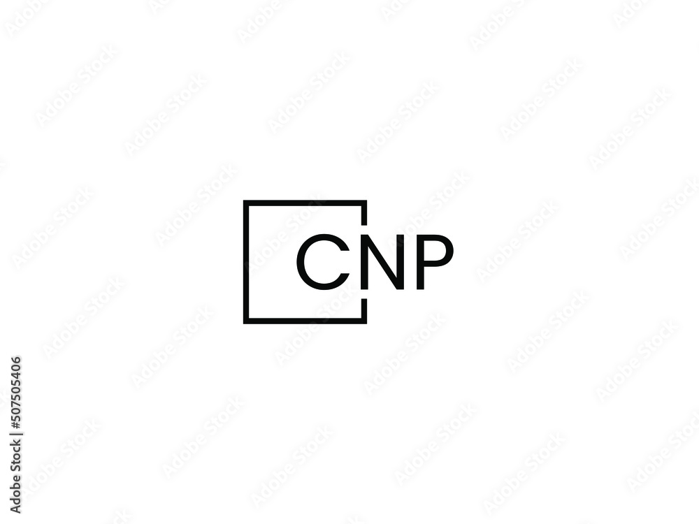 Fototapeta premium CNP Letter Initial Logo Design Vector Illustration
