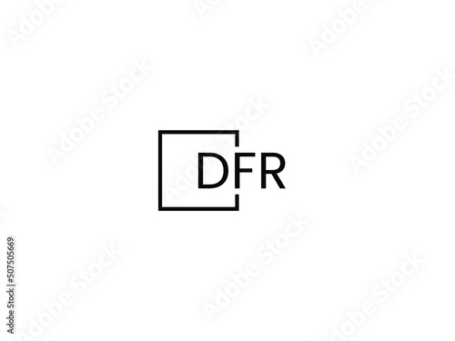 DFR Letter Initial Logo Design Vector Illustration
