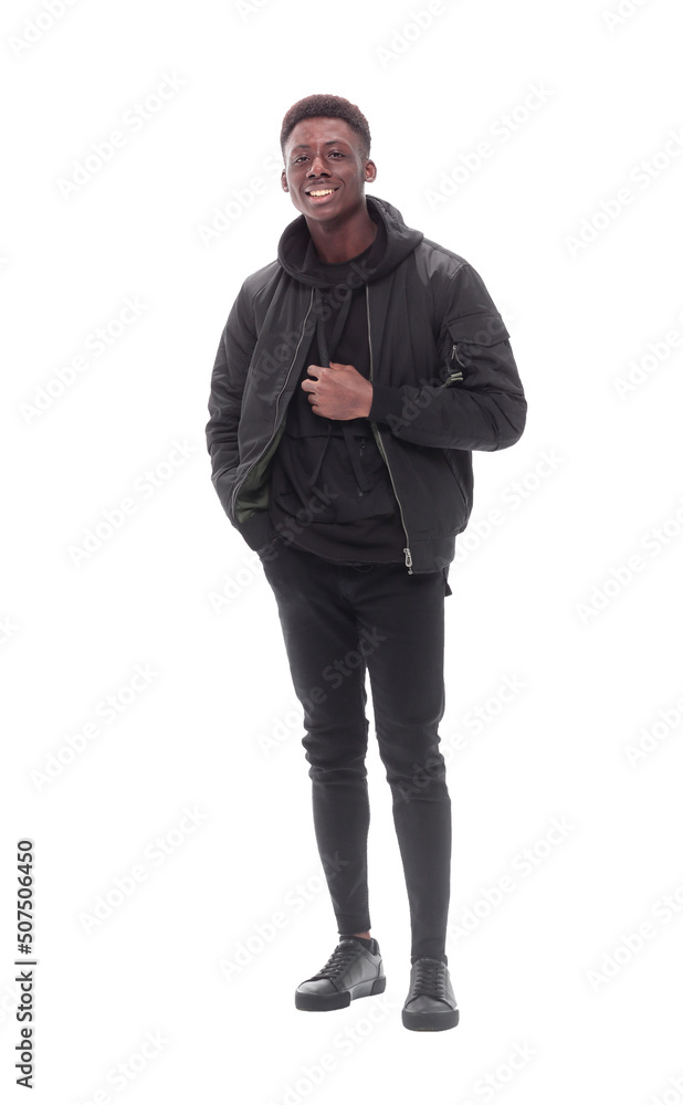 handsome stylish guy looking at the camera. isolated on white handsome stylish guy looking at the camera. isolated on white