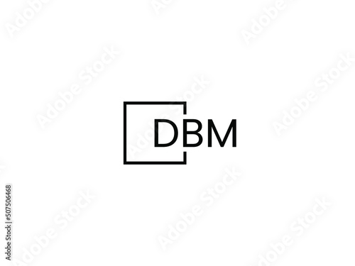 DBM Letter Initial Logo Design Vector Illustration