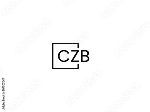 CZB Letter Initial Logo Design Vector Illustration