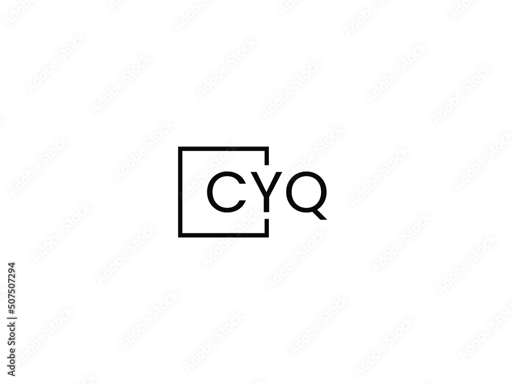 CYQ Letter Initial Logo Design Vector Illustration CYQ Letter Initial Logo Design Vector Illustration