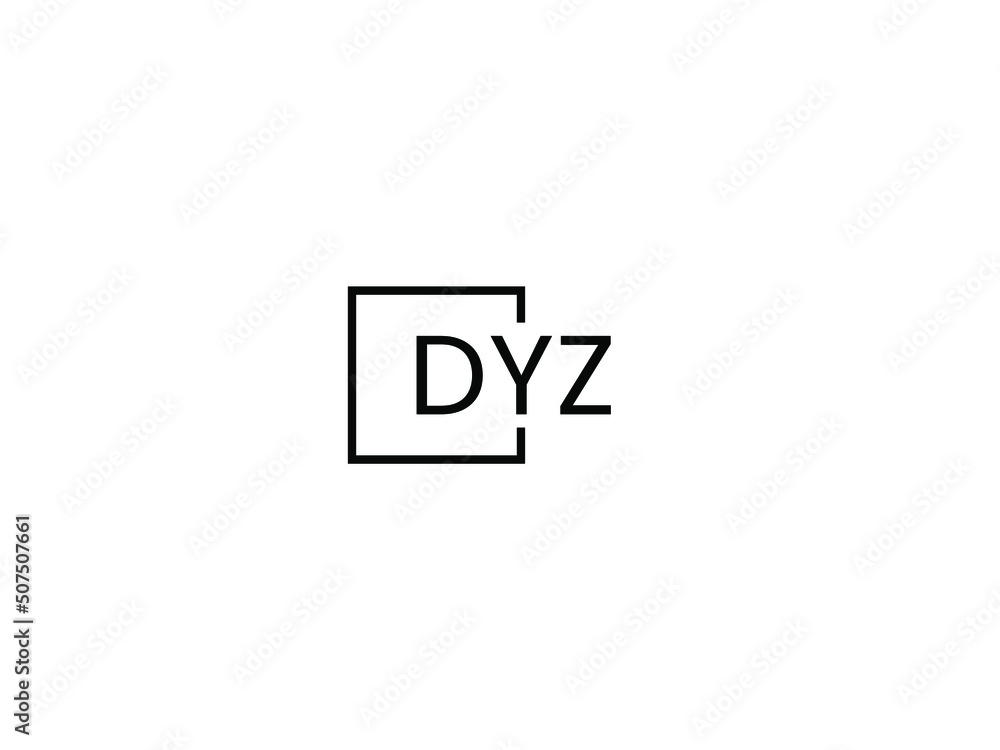 DYZ Letter Initial Logo Design Vector Illustration DYZ Letter Initial Logo Design Vector Illustration