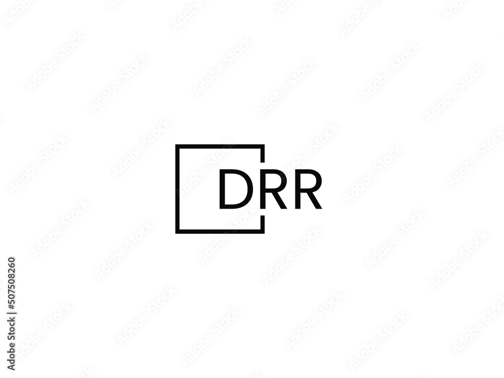 DRR Letter Initial Logo Design Vector Illustration DRR Letter Initial Logo Design Vector Illustration
