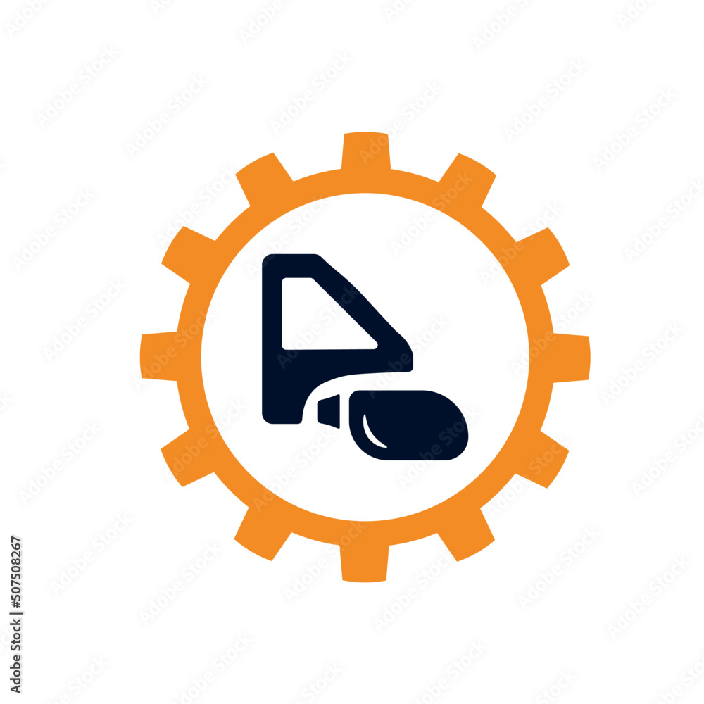 Vector illustration, icons, logo with car details. Car service. Auto parts store. Flat design. Vector illustration, icons, logo with car details. Car service. Auto parts store. Flat design.