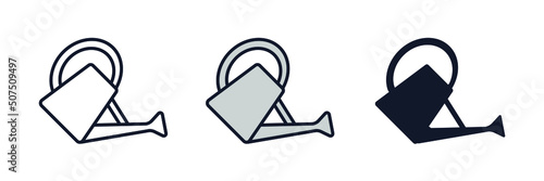 watering can icon symbol template for graphic and web design collection logo vector illustration