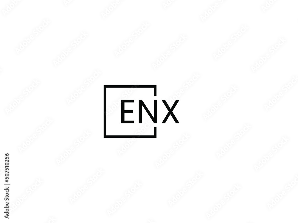 ENX Letter Initial Logo Design Vector Illustration ENX Letter Initial Logo Design Vector Illustration