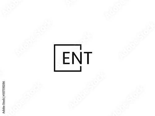 ENT Letter Initial Logo Design Vector Illustration