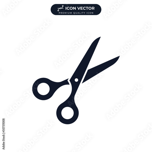 scissors icon symbol template for graphic and web design collection logo vector illustration