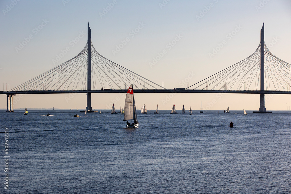 Obraz premium golden gate bridge city