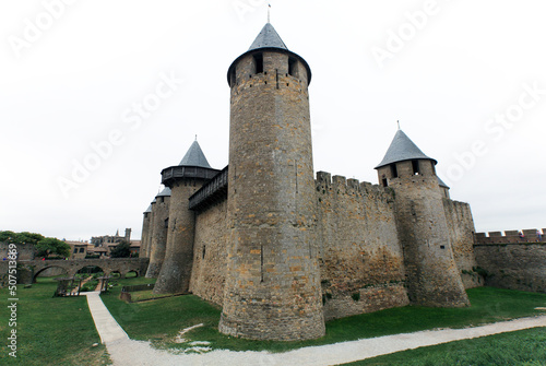 The fortified city of Carcassonne, France