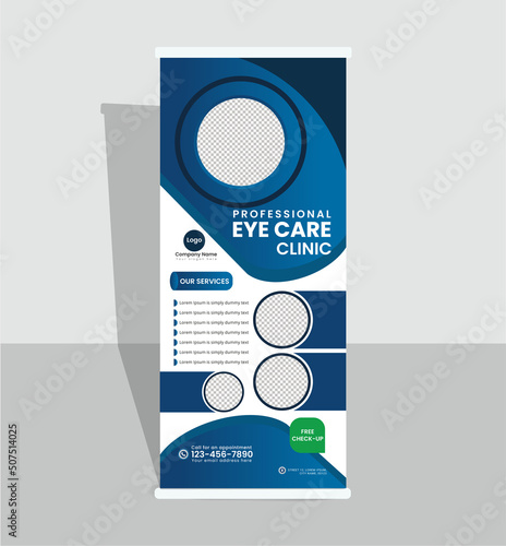 Roll up banner for eye clinic