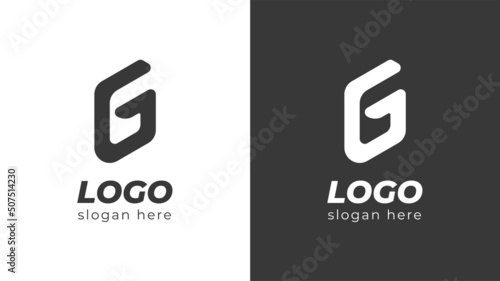 Logo for company Logo for business Letter logo Modern gradient logo Blue logo Geometry logo Abstract logo G Logo for gaming