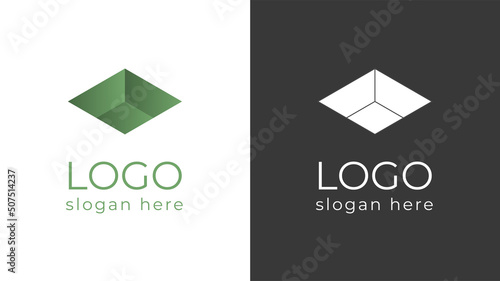 Logo business Logo company constraction Green gradient logo stylish template logo. Rent agency logo. Green gradient logo. 