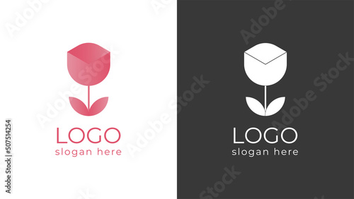 Logo flower Logo tulip Logo
beauty saloon Gradient Logo 
flower shop Logo company Logo business Pink Logo