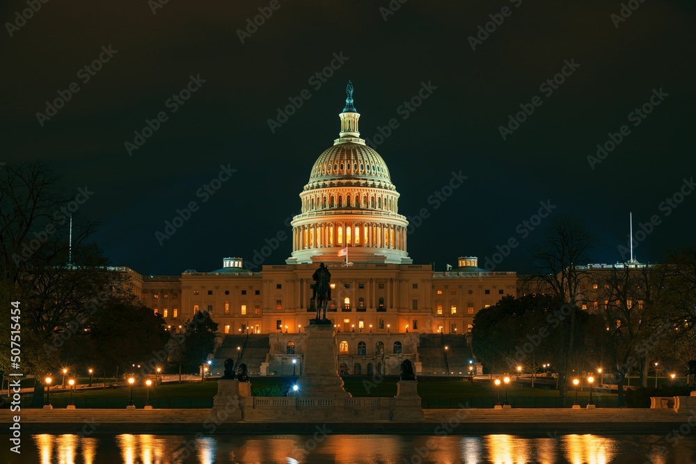 US Capitol Hill night