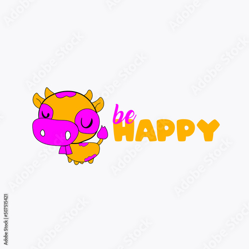 Be happy Illustration Design