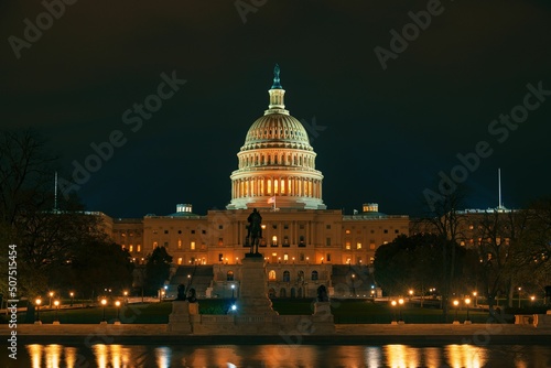 US Capitol Hill night