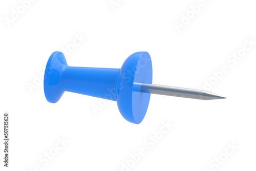 Push pin isolated on white background. 3d render © OlekStock
