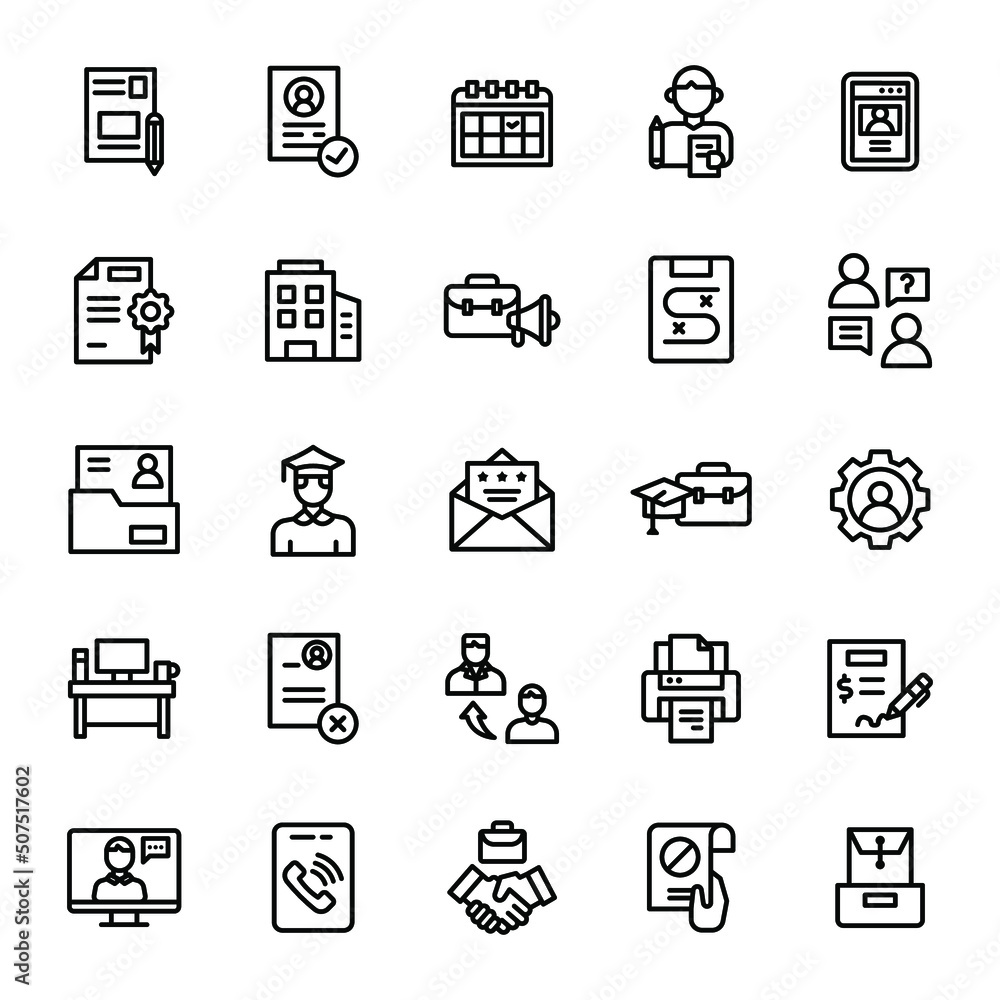 job resume icon illustration vector graphic job resume icon illustration vector graphic