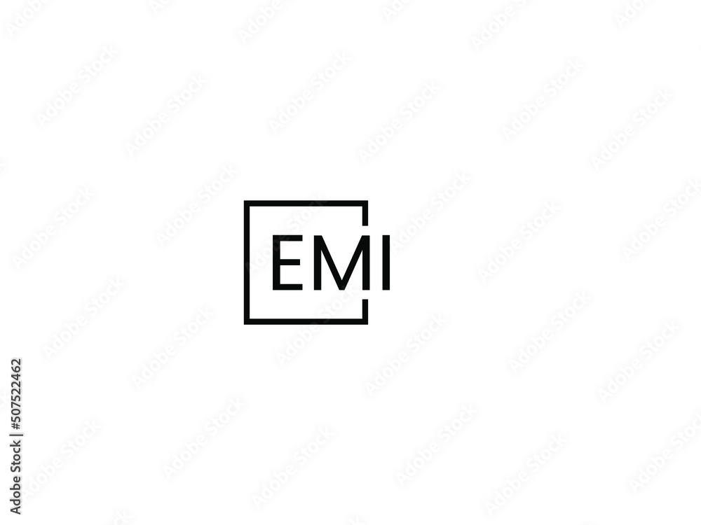 Obraz premium EMI Letter Initial Logo Design Vector Illustration