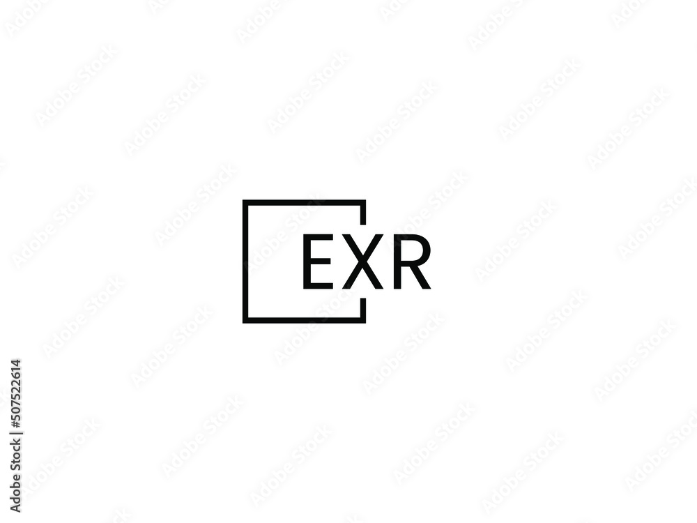 Fototapeta premium EXR Letter Initial Logo Design Vector Illustration