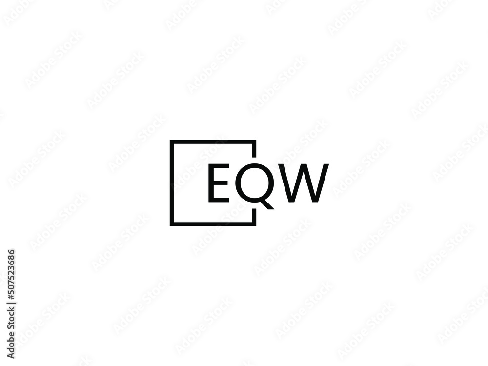 Obraz premium EQW Letter Initial Logo Design Vector Illustration