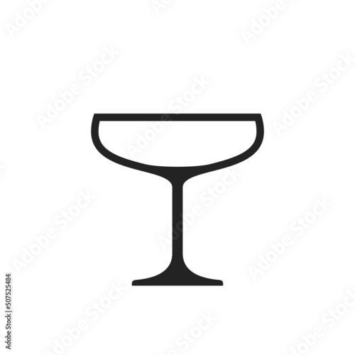 daiquiri glass icon. liquor and beverage symbol. isolated vector image