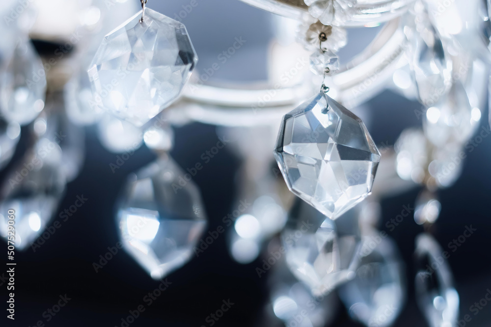 artificial diamonds on a chandelier artificial diamonds on a chandelier