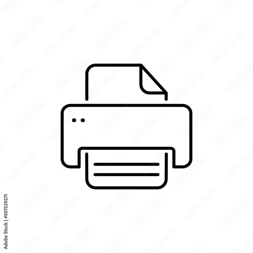 Printer vector icon, document printing symbol. Modern, simple flat vector illustration for web site or mobile app eps 10 Printer vector icon, document printing symbol. Modern, simple flat vector illustration for web site or mobile app eps 10