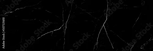 Panel kuchenny z motywem black marble background with yellow veins. grunge texture background.