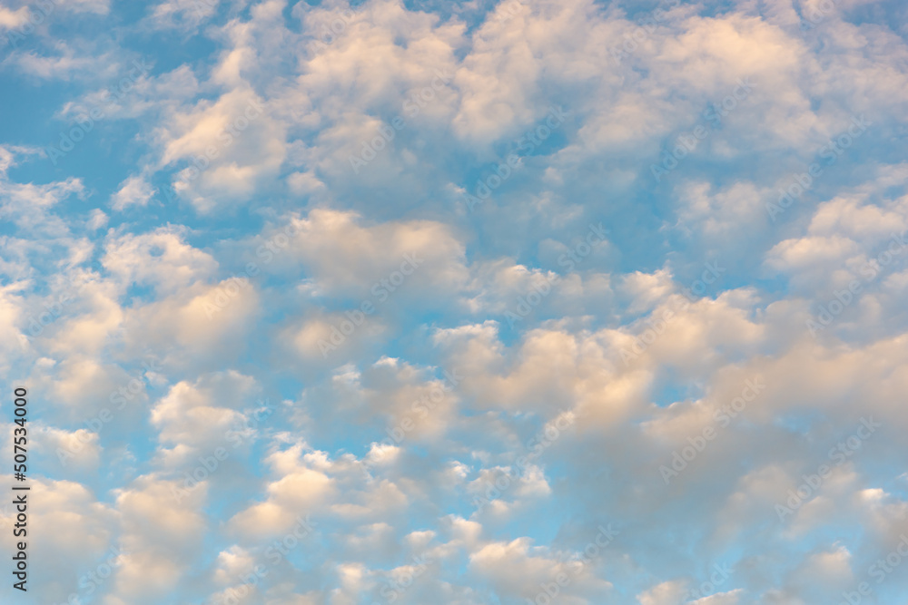 Air clouds and blue sky (copy space).