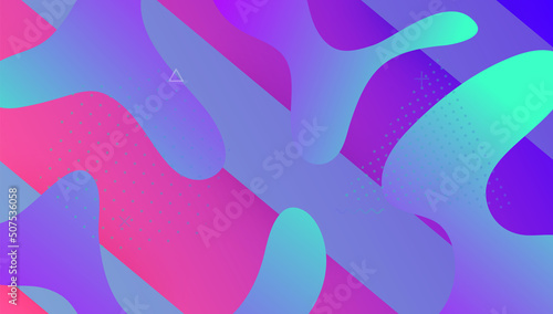 Digital Layout. Violet Mobile Shape. Fluid Poster. Color Abstract Flyer. Memphis Paper. Art Landing Page. Spectrum Backdrop. Liquid Website. Magenta Digital Layout