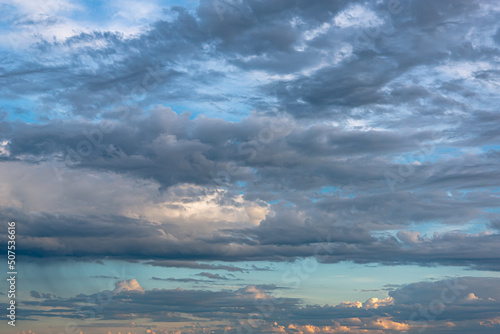 Morning clouds in the sky like over Oklahoma. © Ilya