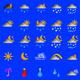 icons set. weather forecast