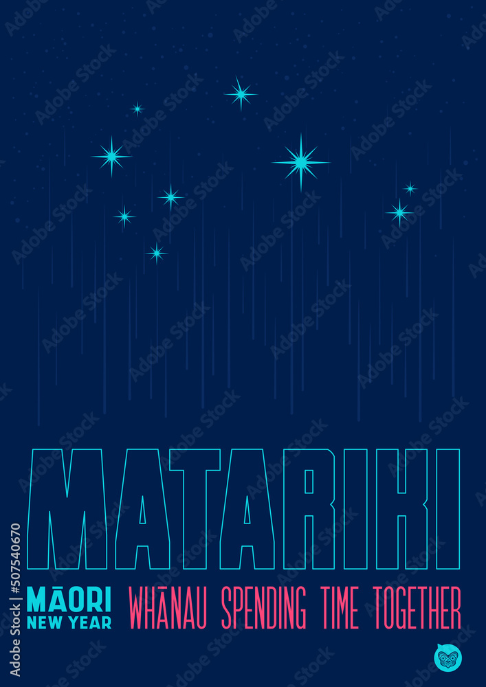 NZ Matariki Maori New Year Stars