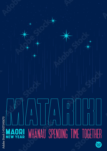 NZ Matariki Maori New Year Stars