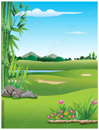 morning golf course
