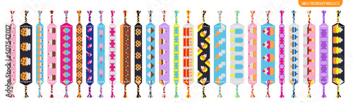Sweets, cake, ice cream handmade friendship bracelets set of threads or beads. Macrame normal pattern tutorial.