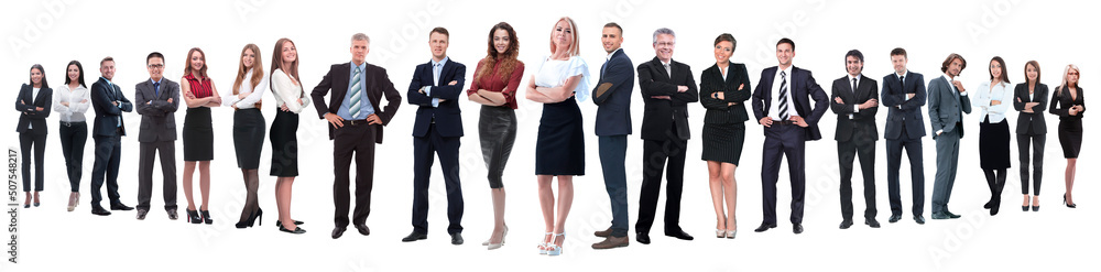in full growth.professional business team isolated on white in full growth.professional business team isolated on white