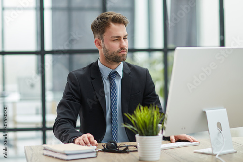 businessman working in the office