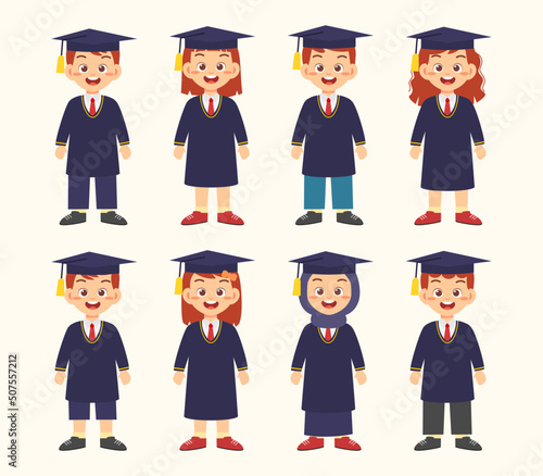graduate boy and girl